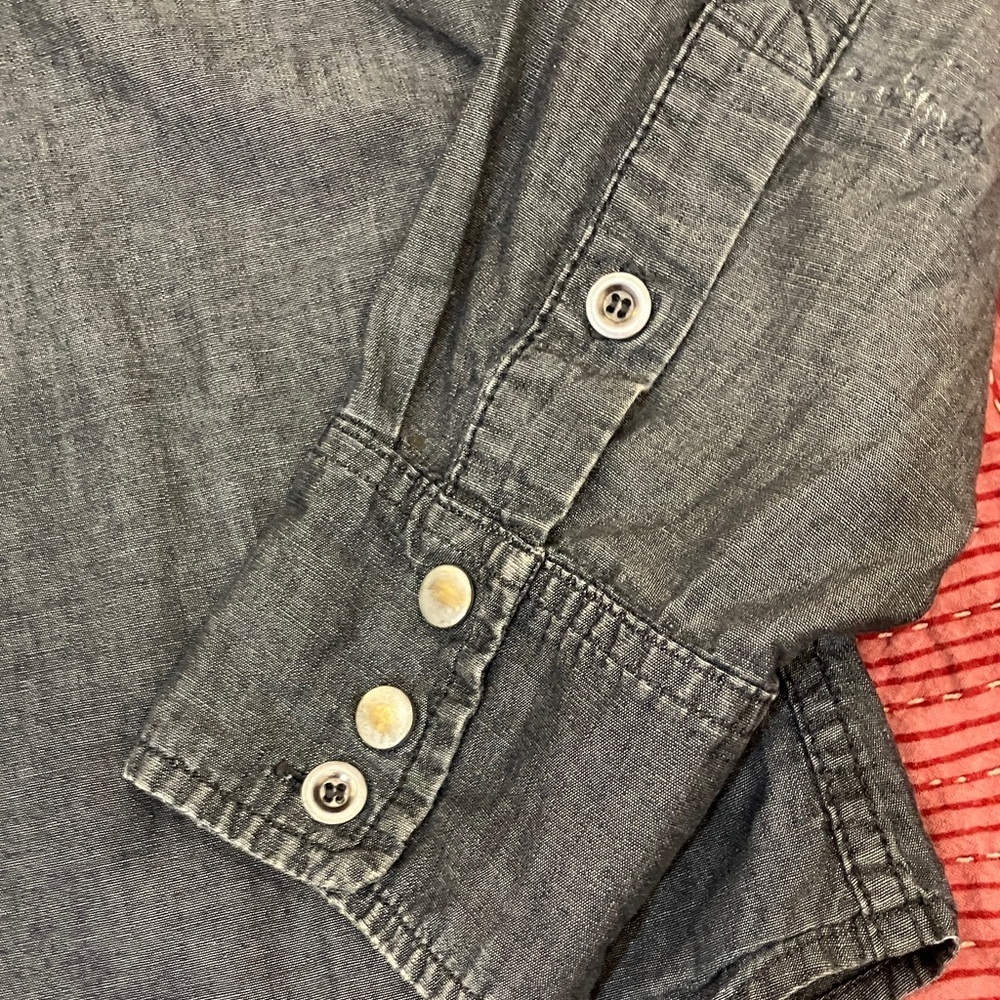 Super brand Men's size small Dark Gray Casual Button Down Shirt - Picture 4 of 14